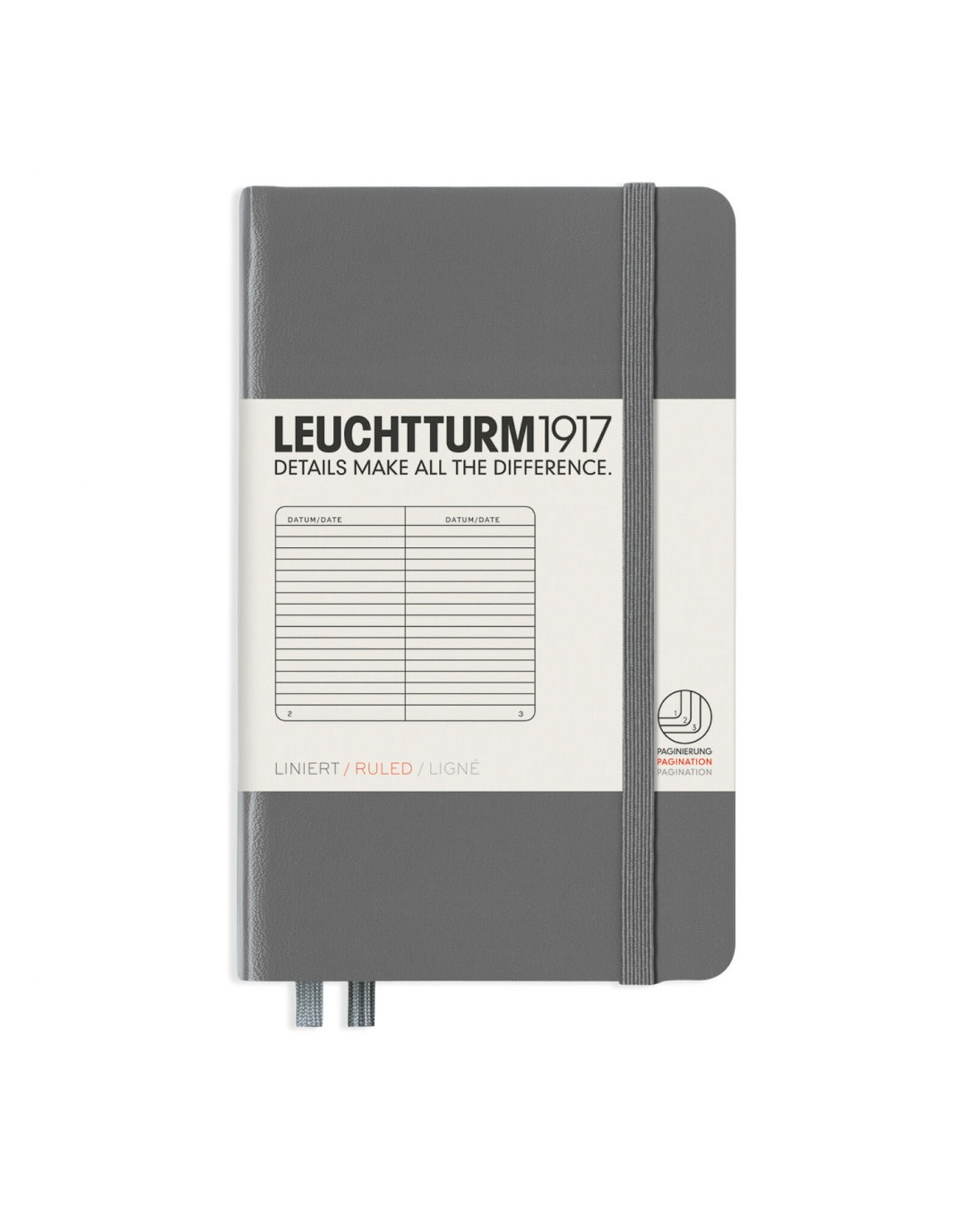 LEUCHTTURM1917 LEUCHTTURM1917 Notebook Classic, Anthracite, A6, Ruled