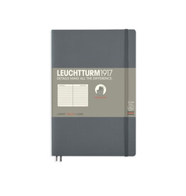 CLEARANCE LEUCHTTURM1917 Notebook Classic Softcover, Anthracite, B6, Ruled