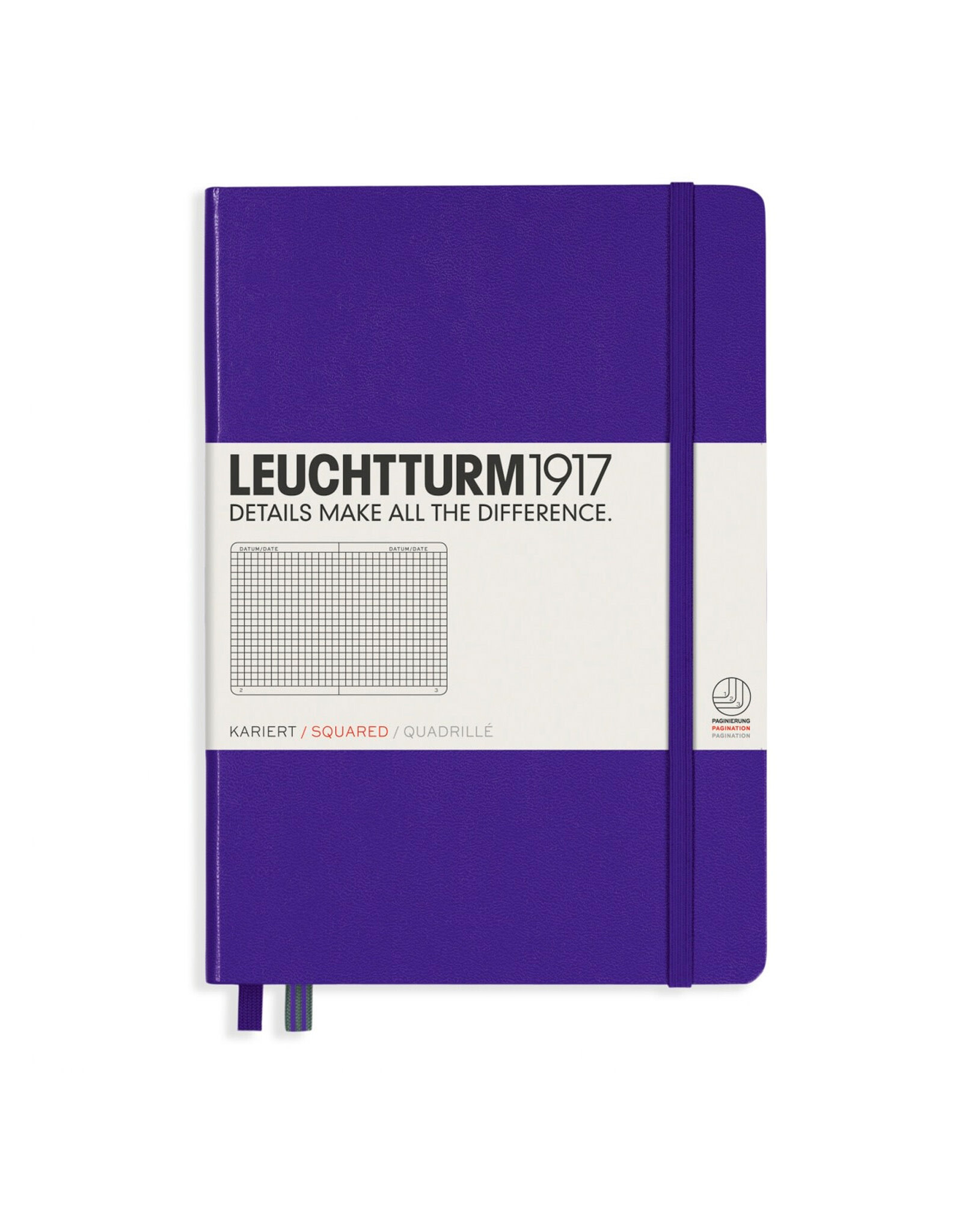 LEUCHTTURM1917 LEUCHTTURM1917 Notebook Classic, Purple, A5, Squared