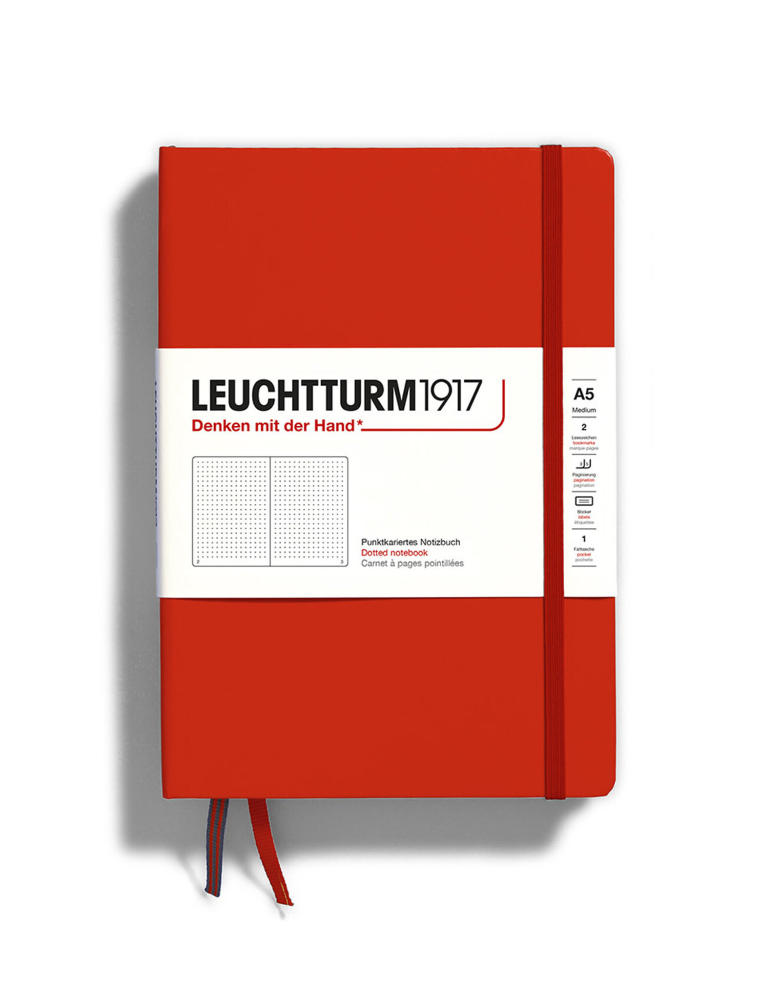 LEUCHTTURM1917 LEUCHTTURM1917 Notebook Classic, Fox Red, A5, Dotted