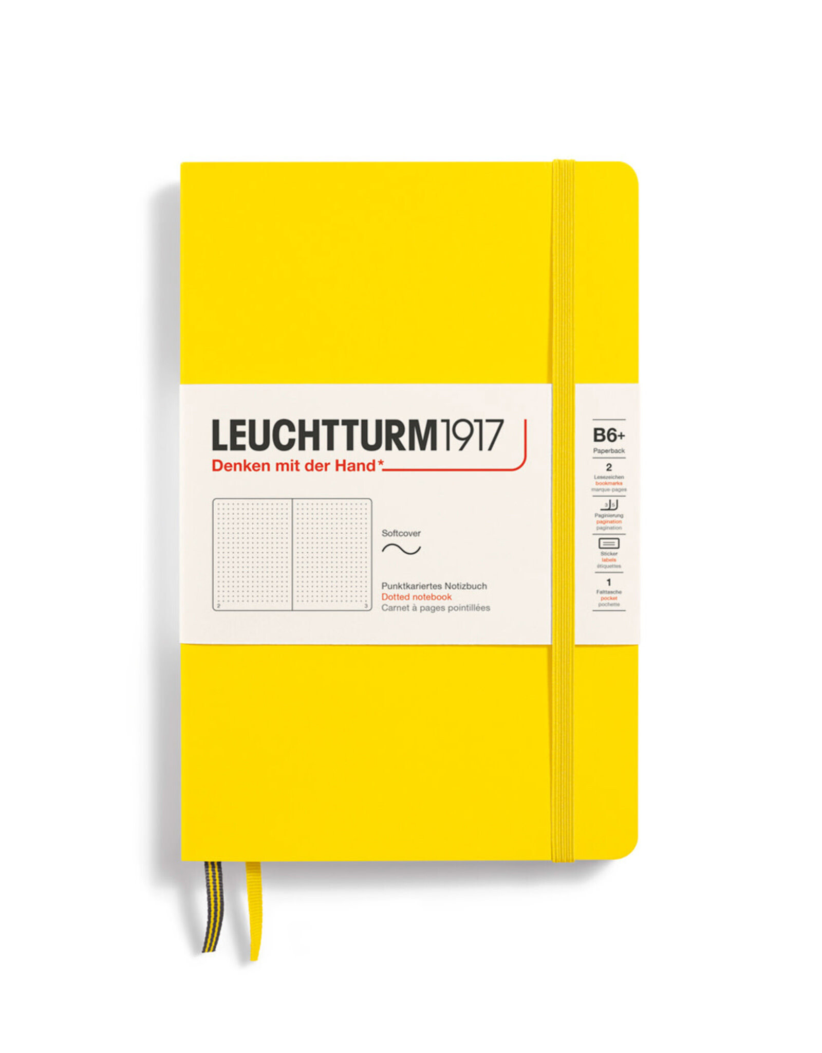 LEUCHTTURM1917 LEUCHTTURM1917 Notebook Classic Softcover, Lemon, B6, Dotted