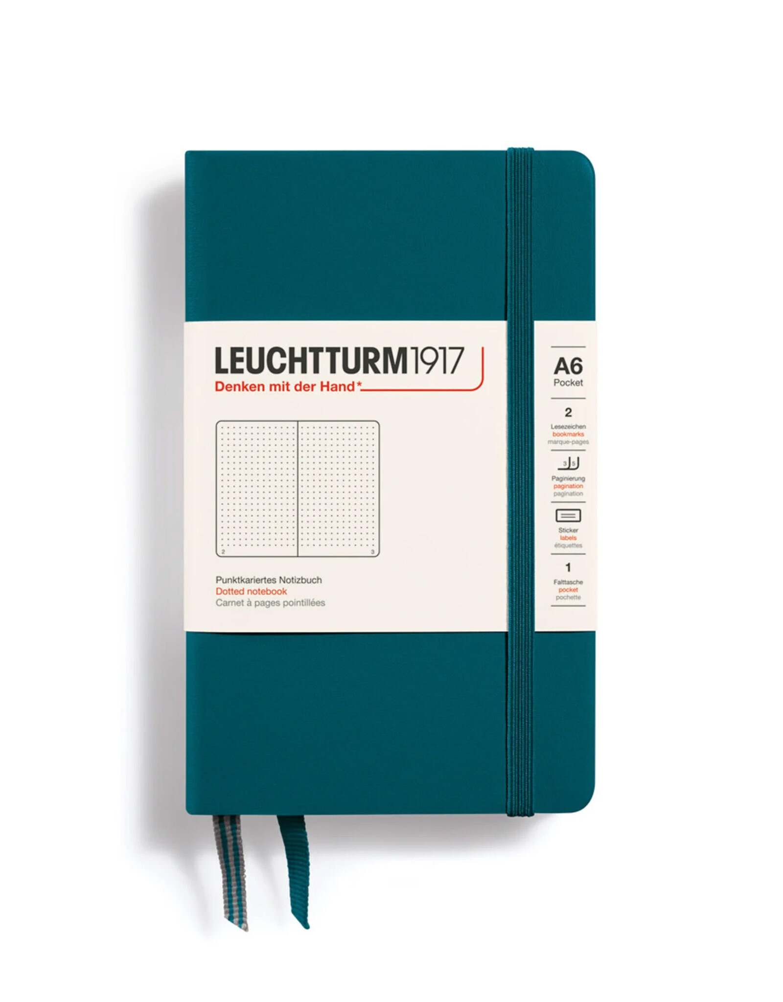 LEUCHTTURM1917 LEUCHTTURM1917 Notebook Classic, Pacific Green, A6, Dotted