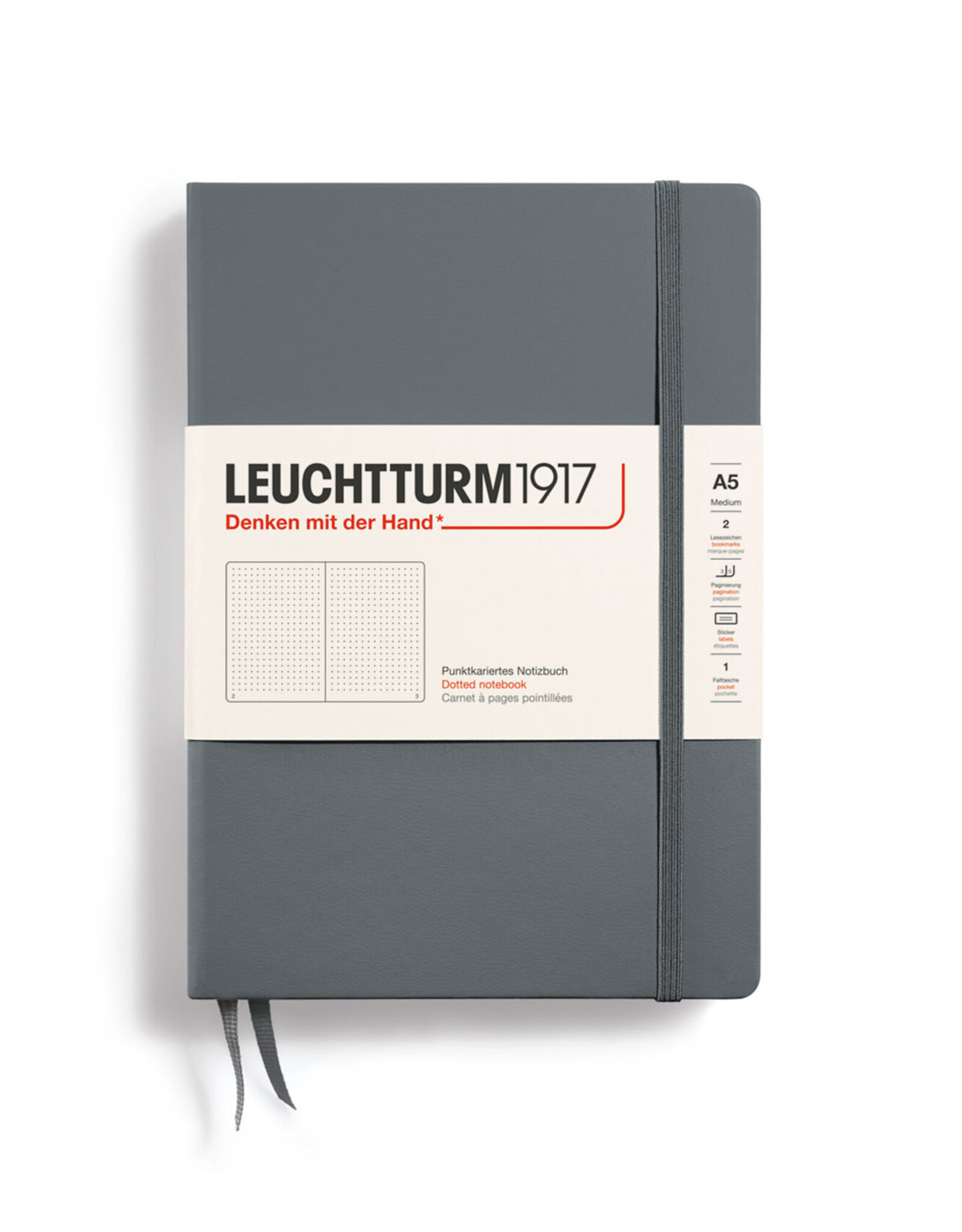 LEUCHTTURM1917 LEUCHTTURM1917 Notebook Classic, Anthracite, A5, Dotted