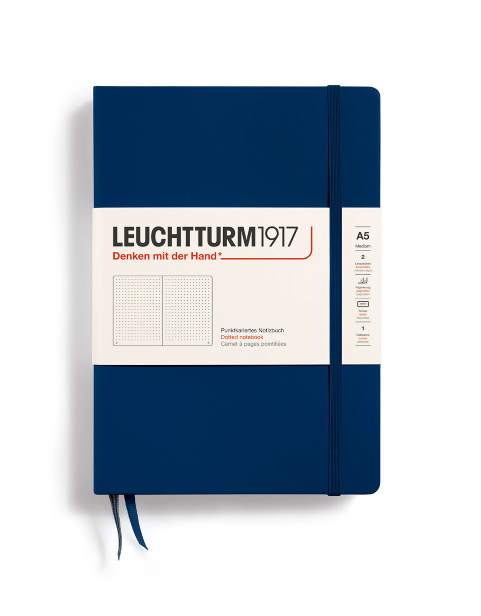 LEUCHTTURM1917 LEUCHTTURM1917 Notebook Classic, Navy, A5, Dotted