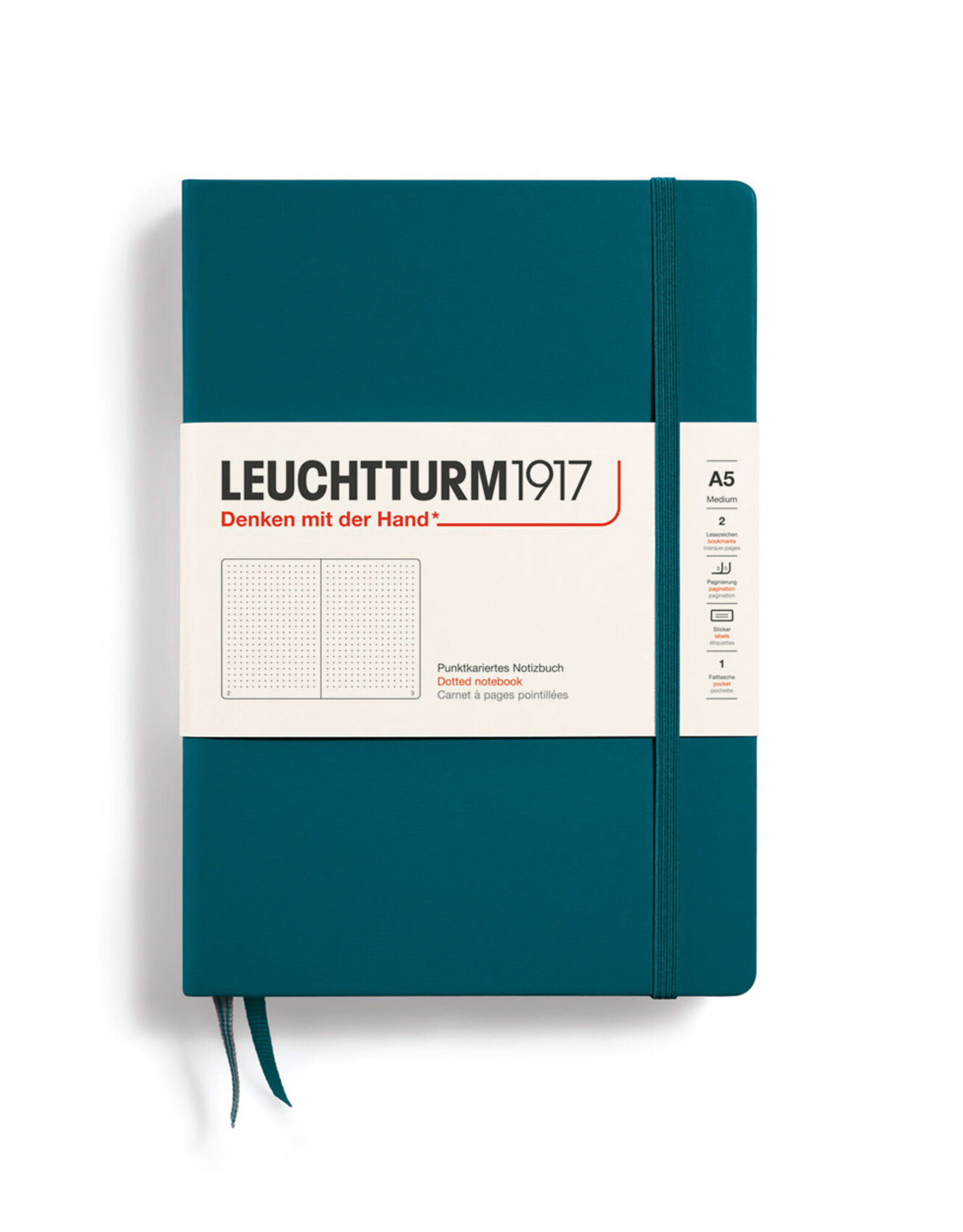LEUCHTTURM1917 LEUCHTTURM1917 Notebook Classic, Pacific Green, A5, Dotted