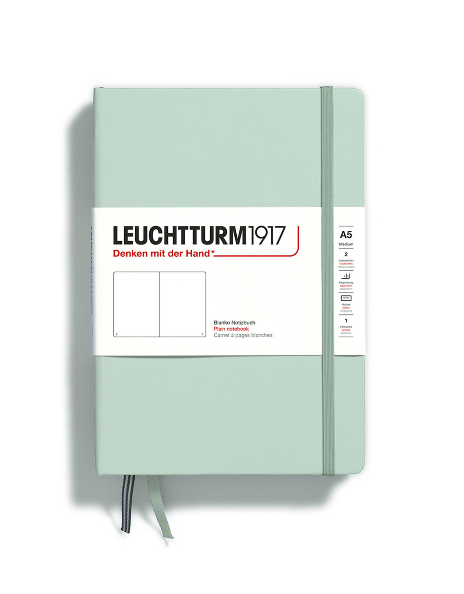 LEUCHTTURM1917 LEUCHTTURM1917 Notebook Classic, Mint Green, A5, Plain