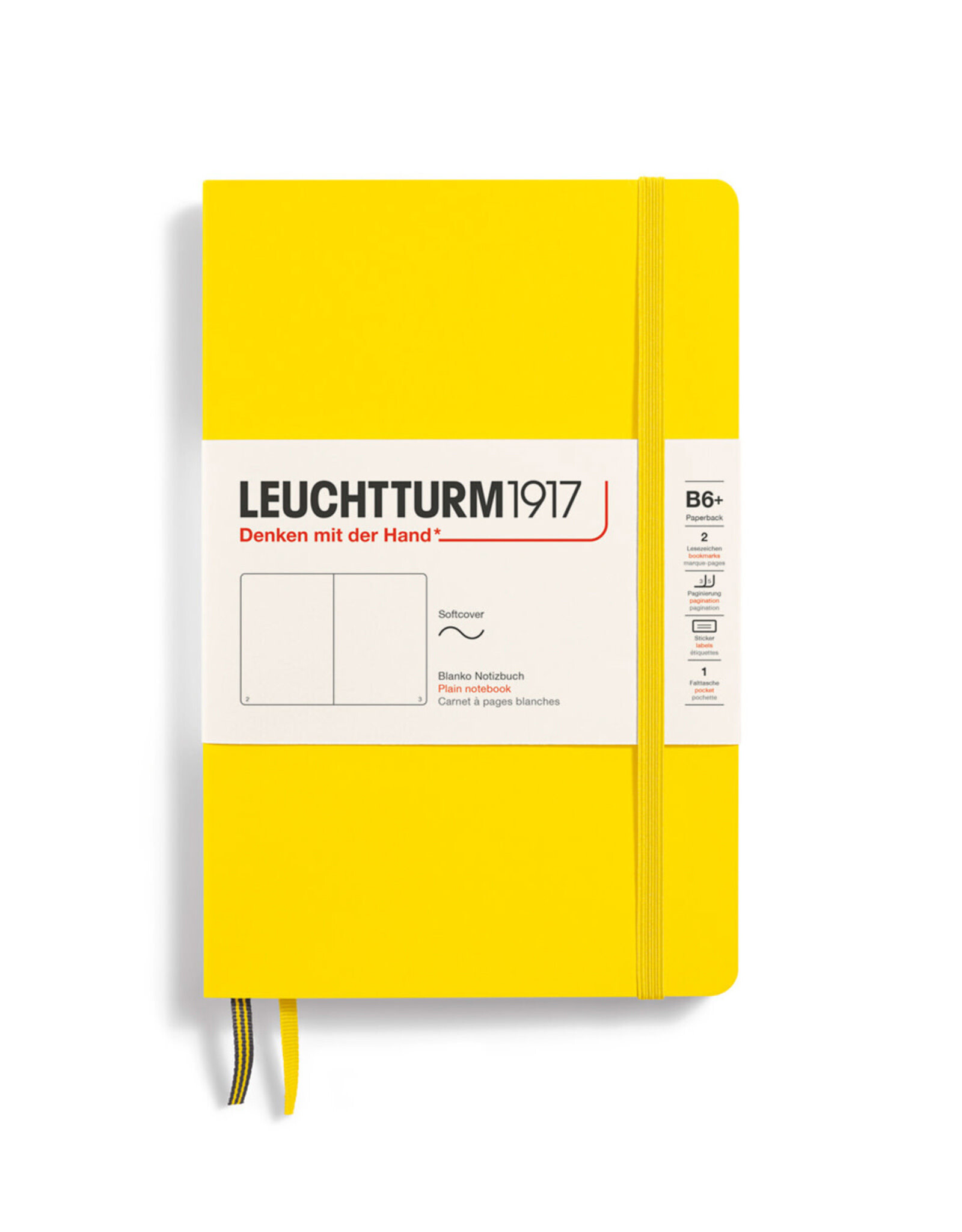 LEUCHTTURM1917 LEUCHTTURM1917 Notebook Classic Softcover, Lemon, B6, Plain
