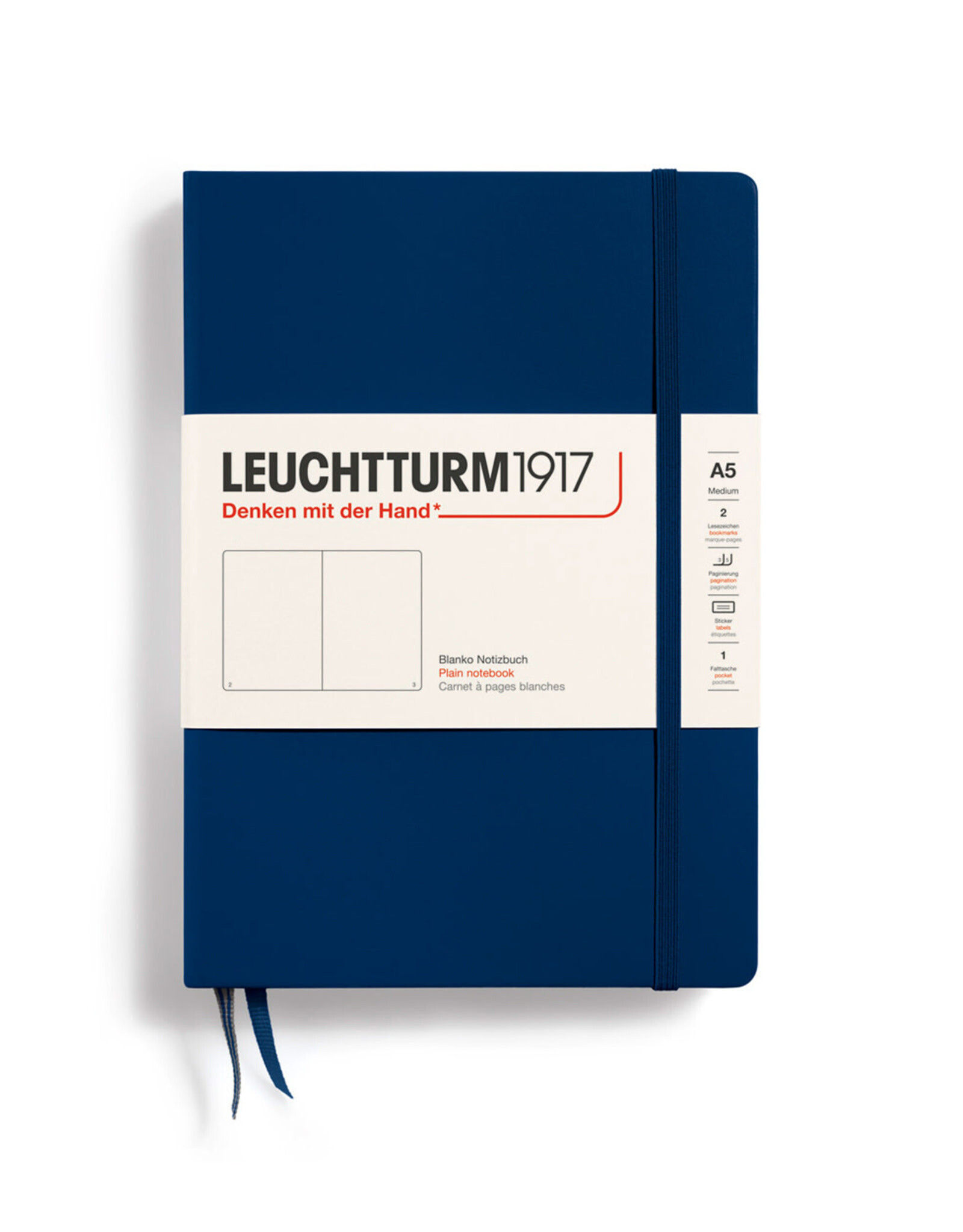 LEUCHTTURM1917 LEUCHTTURM1917 Notebook Classic, Navy, A5, Plain
