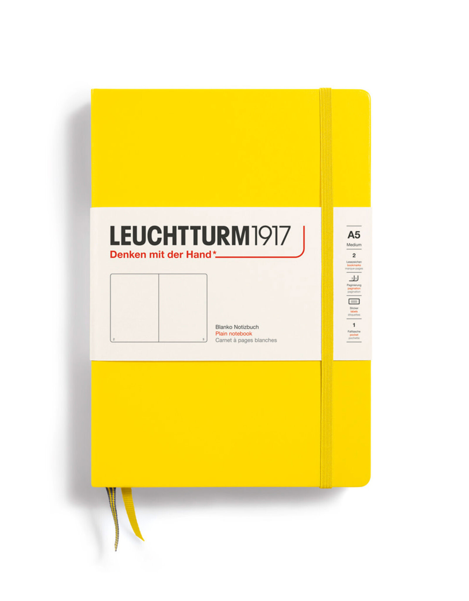 LEUCHTTURM1917 LEUCHTTURM1917 Notebook Classic, Lemon, A5, Plain