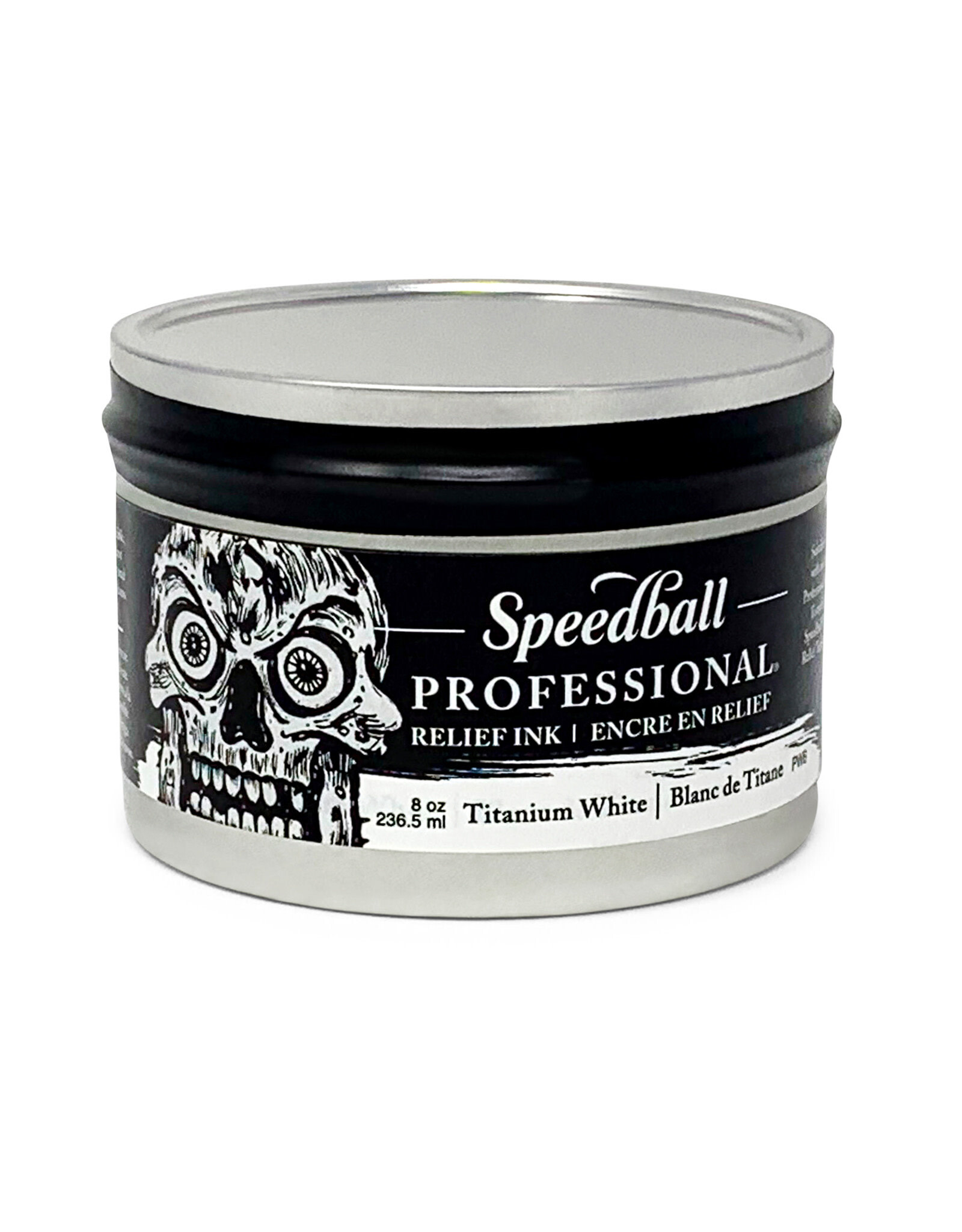 SPEEDBALL ART PRODUCTS Speedball Professional Relief Ink, Titanium White, 8oz