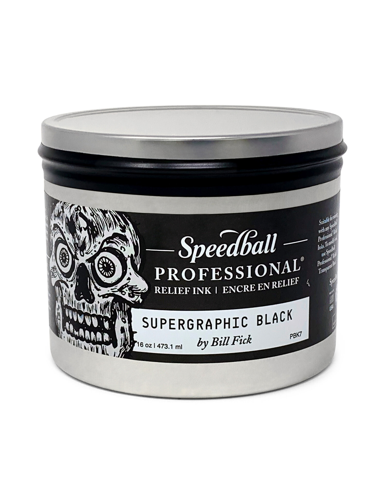 SPEEDBALL ART PRODUCTS Speedball Professional Relief Ink, Supergraphic Black, 16oz