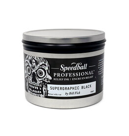 SPEEDBALL ART PRODUCTS Speedball Professional Relief Ink, Supergraphic Black, 16oz