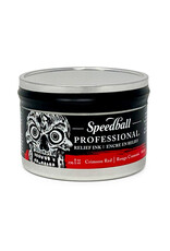 SPEEDBALL ART PRODUCTS Speedball Professional Relief Ink, Crimson Red, 8oz