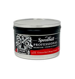 SPEEDBALL ART PRODUCTS Speedball Professional Relief Ink, Crimson Red, 8oz