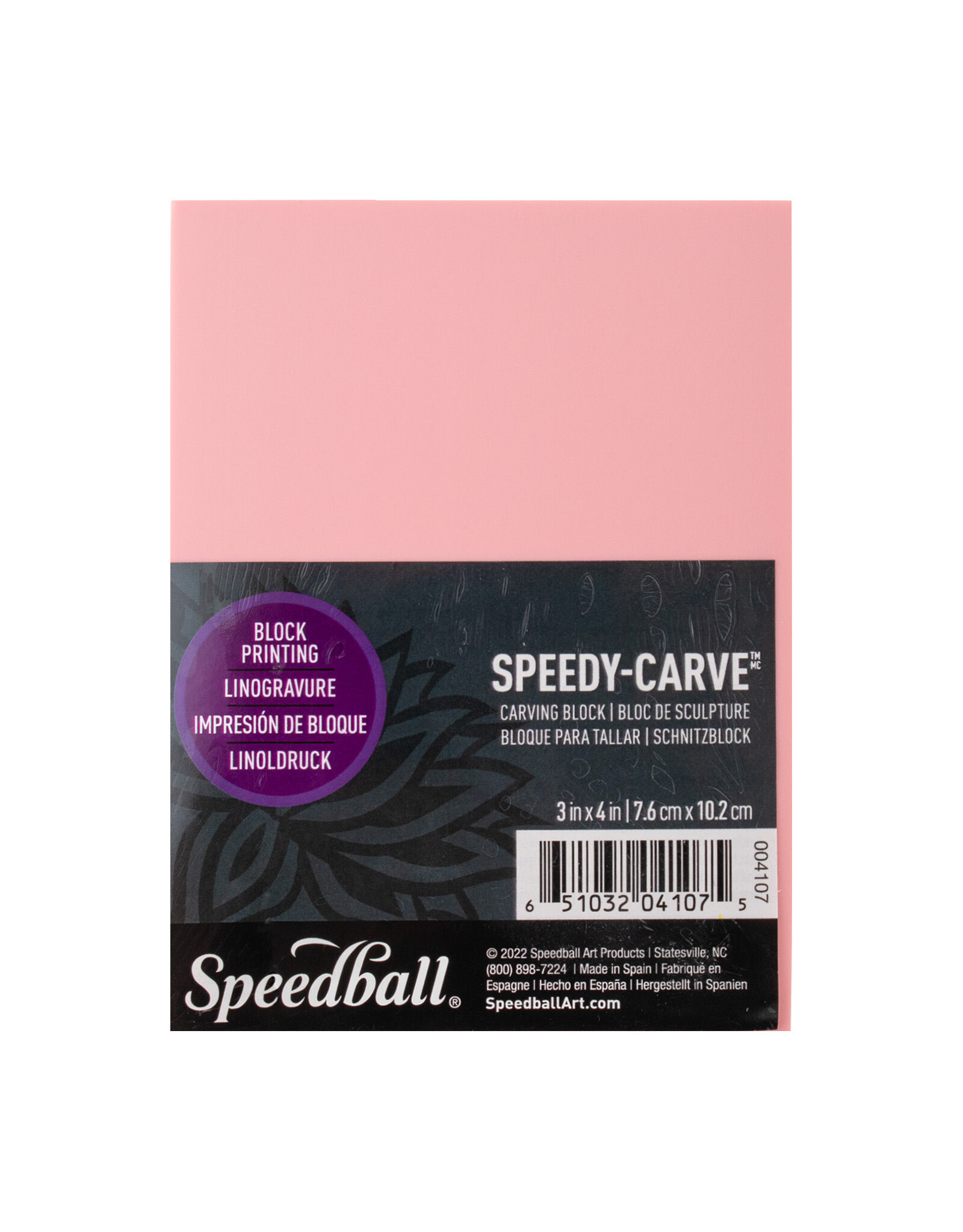 SPEEDBALL ART PRODUCTS Speedball Speedy-Carve™ Block, 3” x 4”, Pink