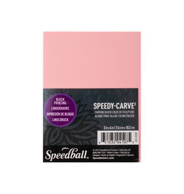 SPEEDBALL ART PRODUCTS Speedball Speedy-Carve™ Block, 3” x 4”, Pink