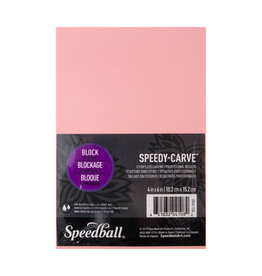 SPEEDBALL ART PRODUCTS Speedball Speedy-Carve™ Block, 4” x 6”, Pink