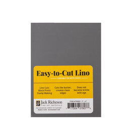 Jack Richeson Jack Richeson Easy-to-Cut Unmounted Linoleum, 3” x 4”, Grey