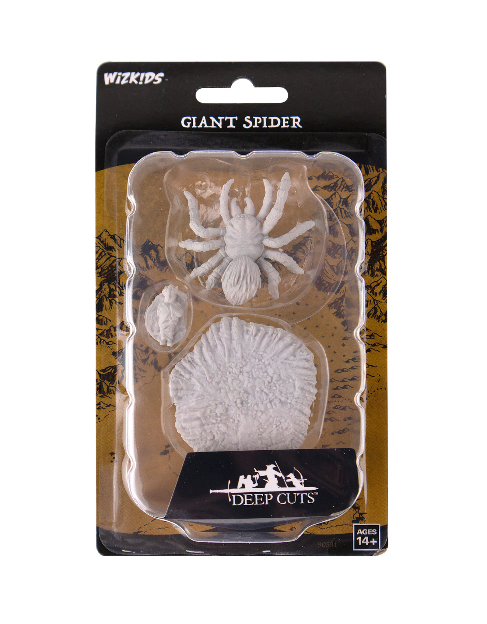 WIZKIDS WizKids Deep Cuts Unpainted Miniatures: W18 Giant Spider