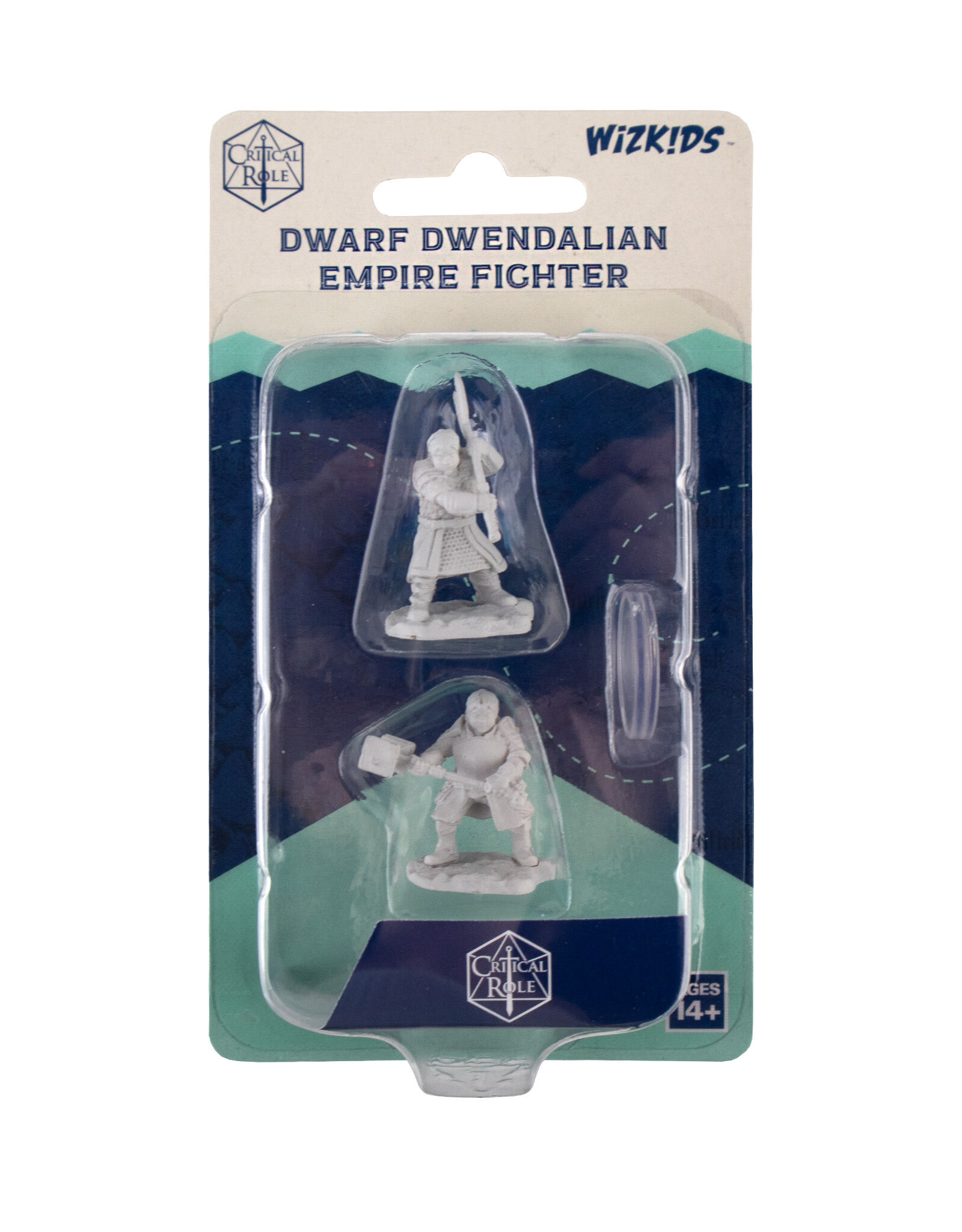 Critical Role Unpainted Miniatures: W01 Dwarf Dwendalian Empire Fighter Female