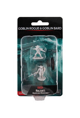 WIZKIDS Dungeons & Dragons Nolzur`s Marvelous Unpainted Miniatures: W15 Male Goblin Rogue & Female Goblin Bard