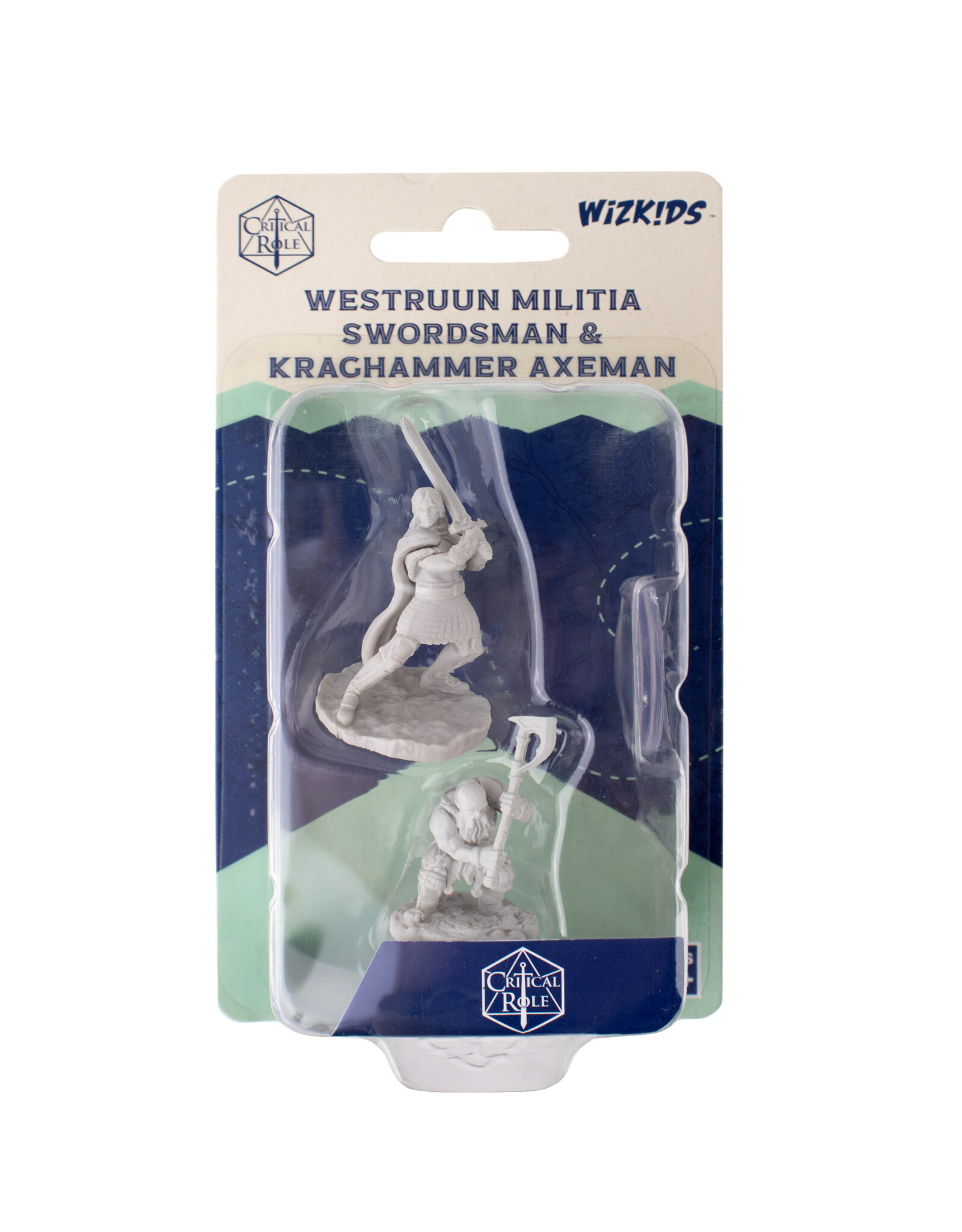 WIZKIDS Critical Role  Miniatures Westruun Militia Swordsman & Kraghammer Axeman