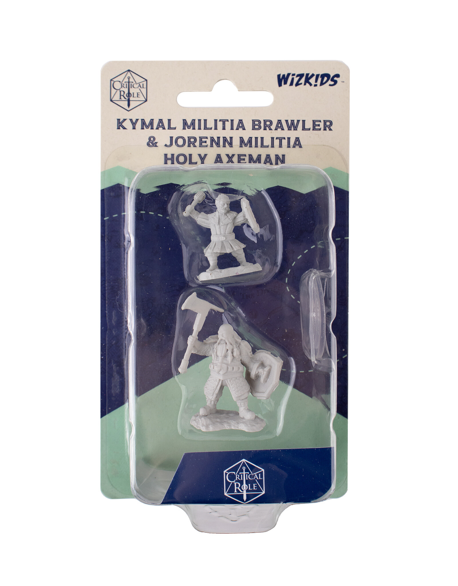 WIZKIDS Critical Role  Miniatures Kymal Militia Brawler & Jorenn Militia Holy Axeman