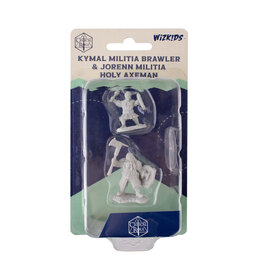 WIZKIDS Critical Role  Miniatures Kymal Militia Brawler & Jorenn Militia Holy Axeman