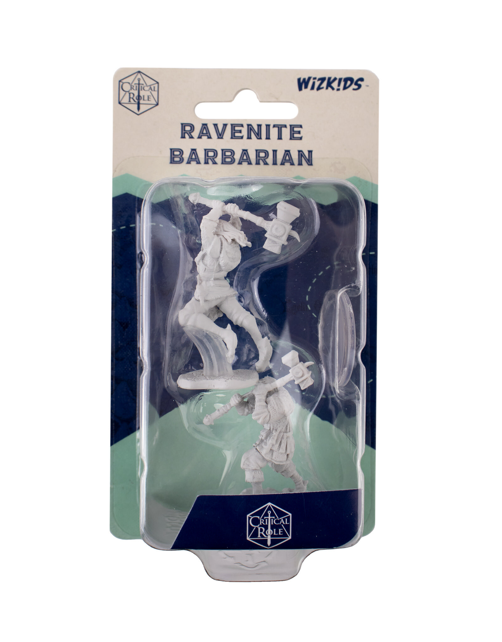 Critical Role Unpainted Miniatures: W01 Ravenite Half-Dragon Barbarian Female
