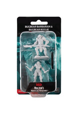 WIZKIDS Dungeons & Dragons Nolzur`s Marvelous Unpainted Miniatures: W15 Bugbear Barbarian Male & Bugbear Rogue Female