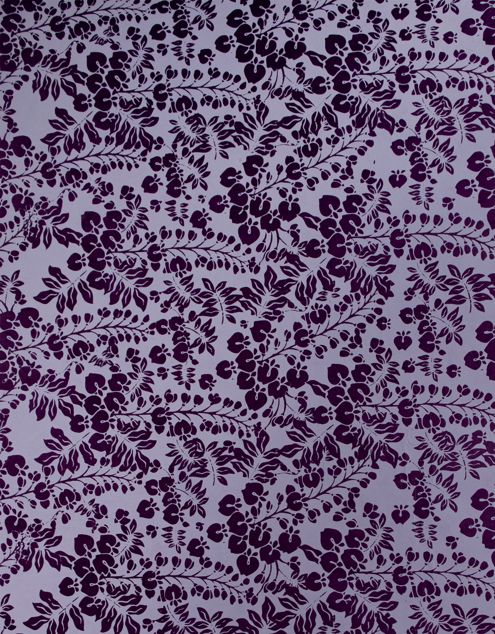 AITOH Aitoh Lokta Printed Wisteria Lavender on Purple 19.5" x 29.5"