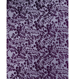 AITOH Aitoh Lokta Printed Wisteria Lavender on Purple 19.5" x 29.5"