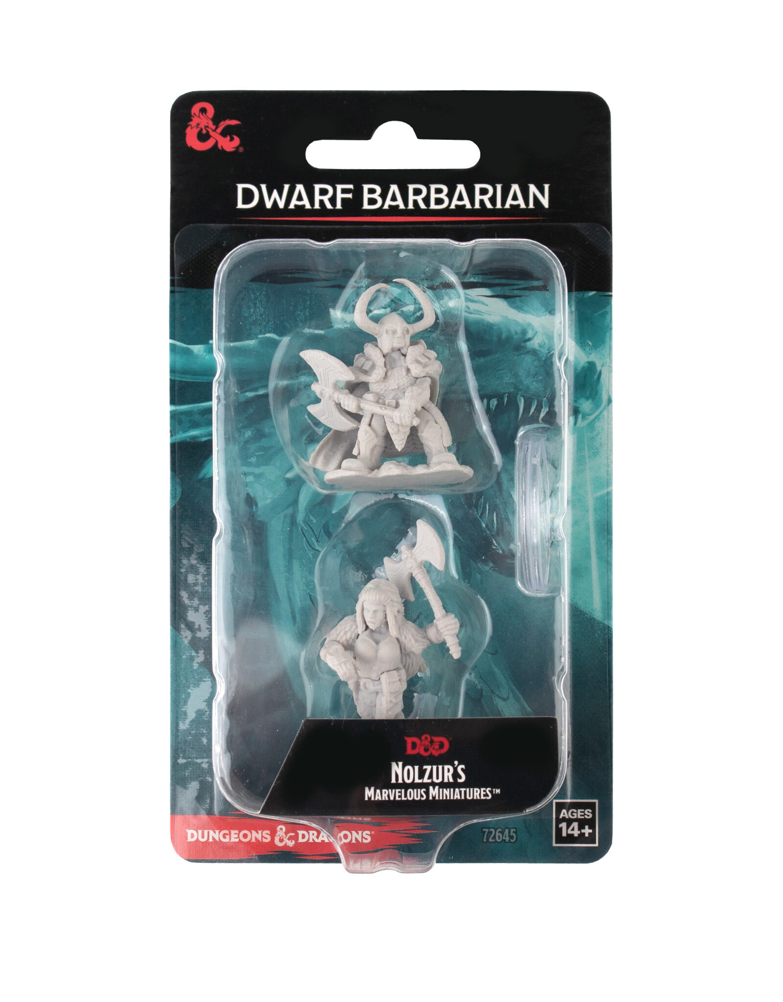 WIZKIDS Dungeons & Dragons Nolzur`s Marvelous Unpainted Miniatures: W4 Dwarf Female Barbarian