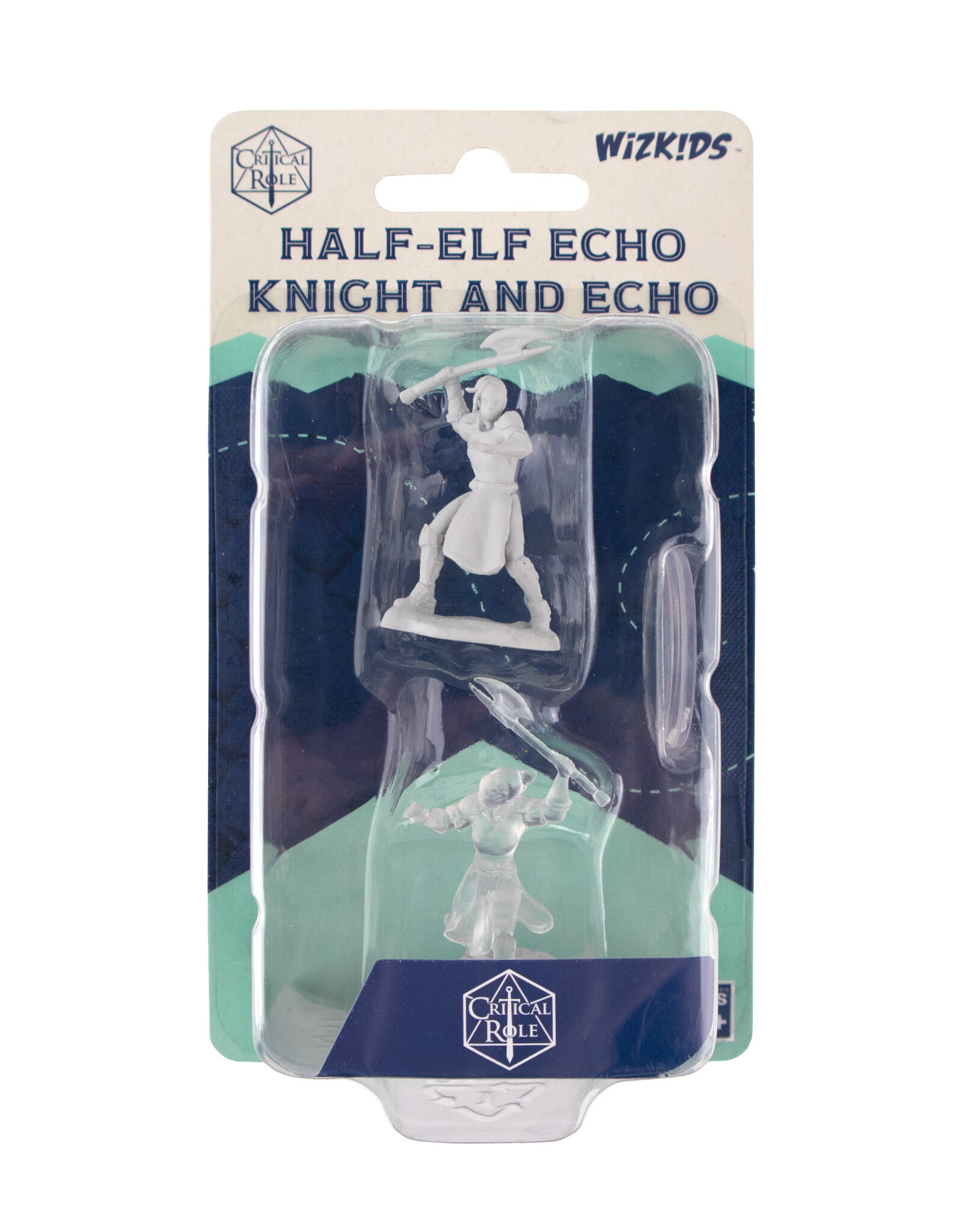 Critical Role Unpainted Miniatures: W01 Half-Elf Echo Knight and Echo Female