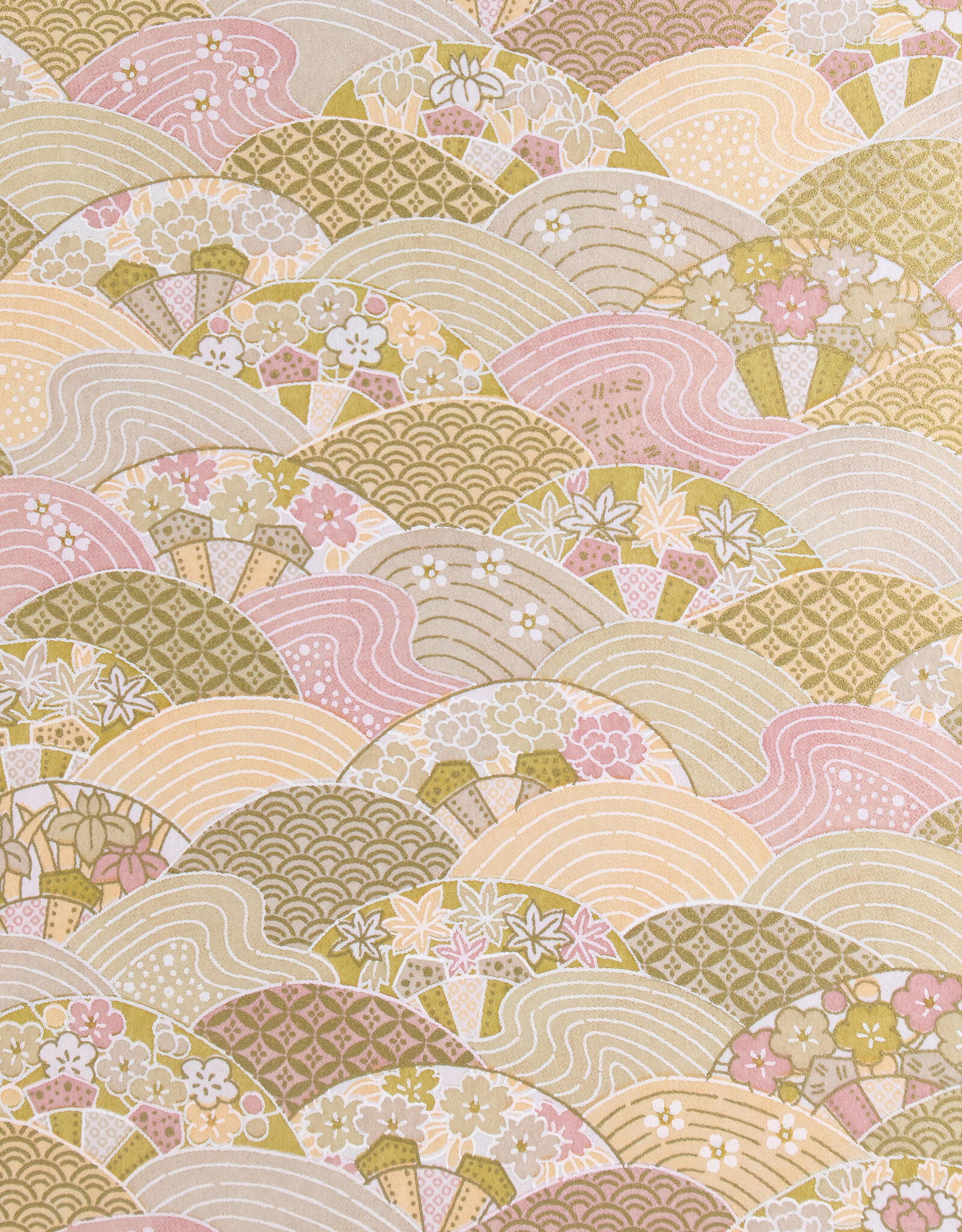 AITOH Aitoh Yuzenshi: Waves on Gold, 18.5" x 25"