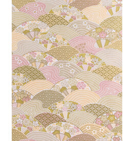 AITOH Aitoh Yuzenshi: Waves on Gold, 18.5" x 25"