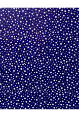 AITOH Aitoh Lokta Printed Stars White on Dark Blue 19.5" x 29.5"