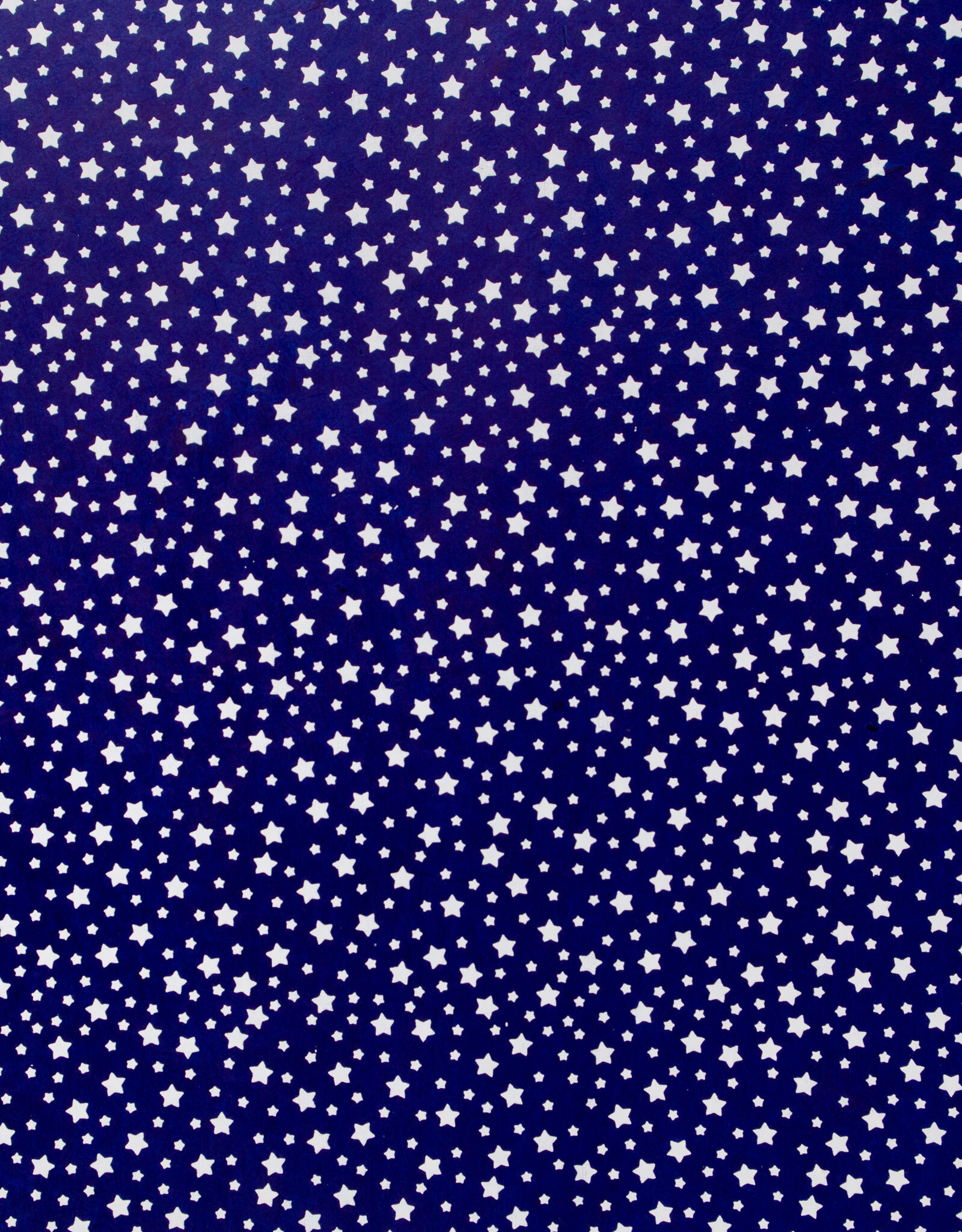 AITOH Aitoh Lokta Printed Stars White on Dark Blue 19.5" x 29.5"
