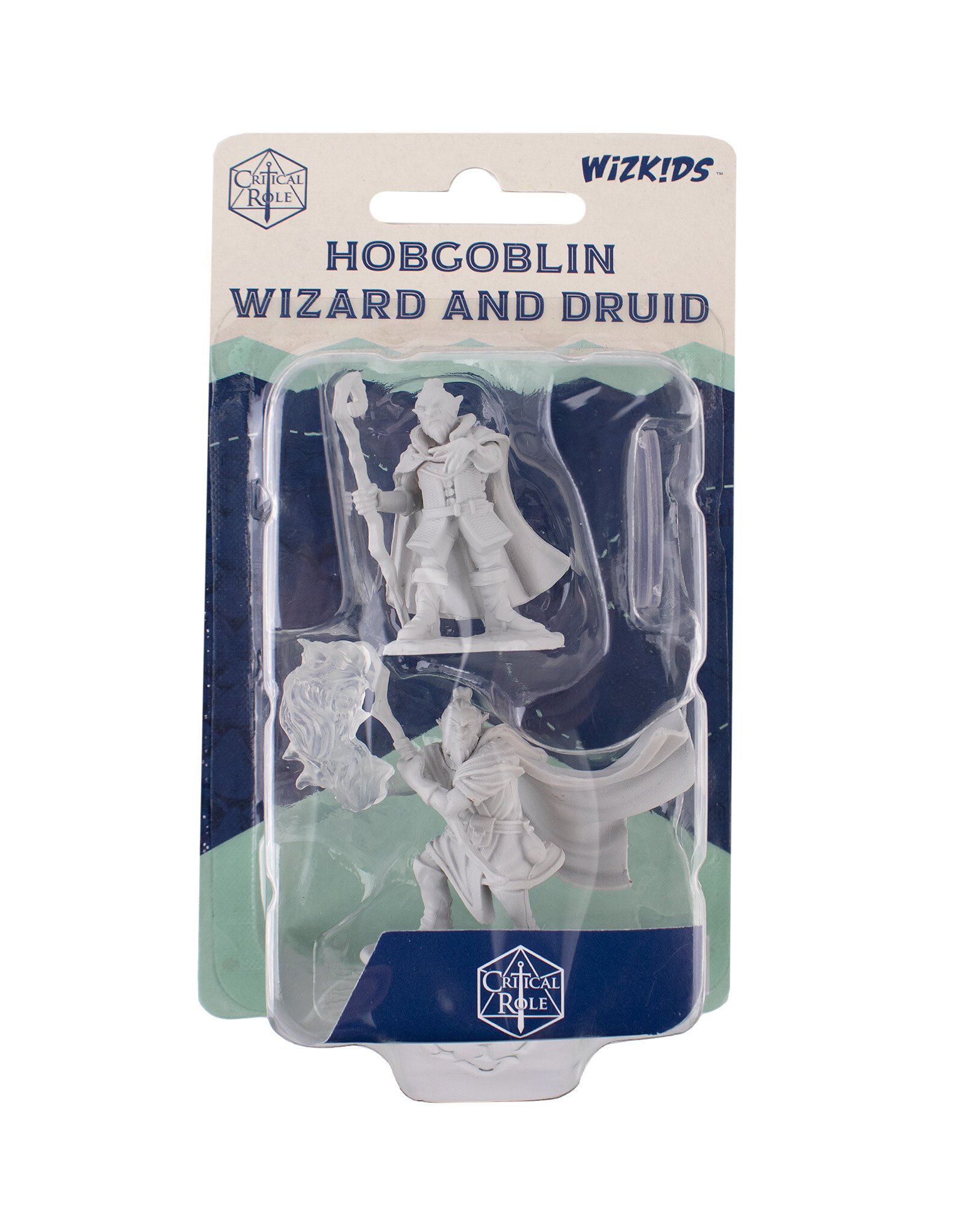 Critical Role Unpainted Miniatures: W01 Hobgoblin Wizard and Druid Male