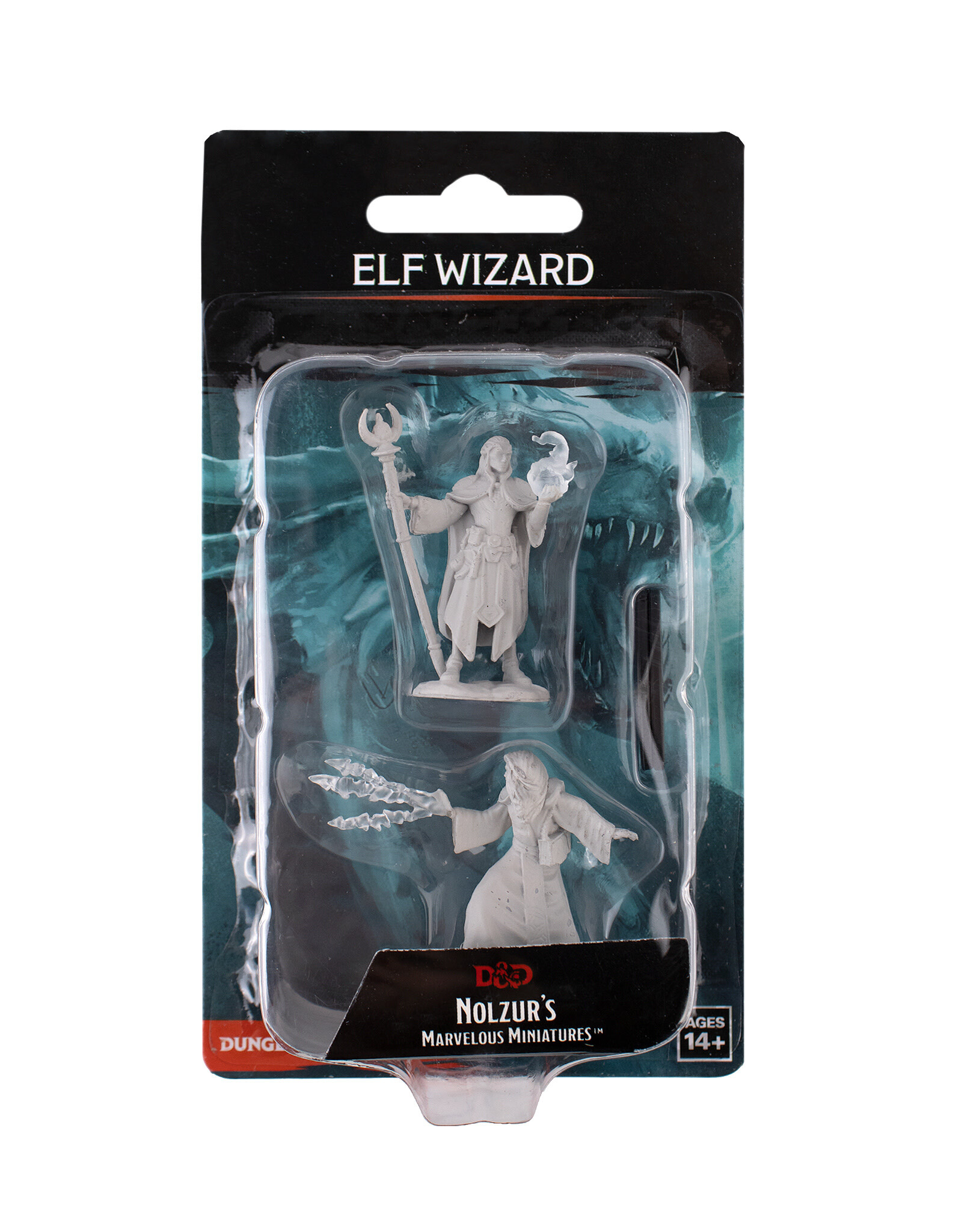 WIZKIDS Dungeons & Dragons Nolzur`s Marvelous Unpainted Miniatures: W9 Male Elf Wizard