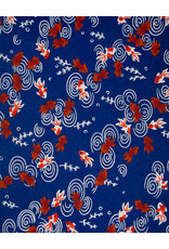 AITOH Aitoh Yuzenshi: Goldfish on Dark Blue, 19" x 26"