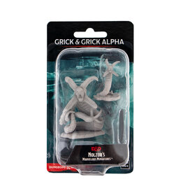 WIZKIDS Dungeons & Dragons Nolzur`s Marvelous Unpainted Miniatures: W12 Grick & Grick Alpha