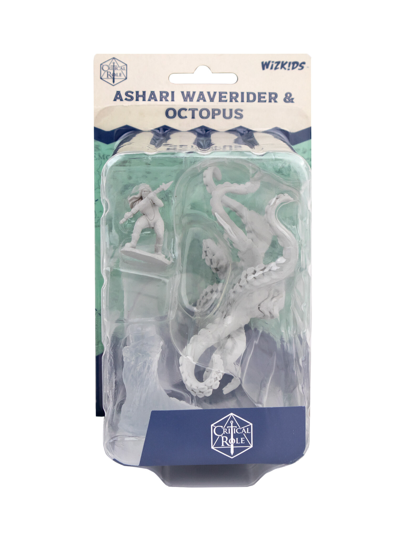 Critical Role Unpainted Miniatures: W02 Ashari Waverider & Octopus