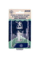 Critical Role Unpainted Miniatures: W03 Human Wizard Female & Halfling Holy Warrior Female