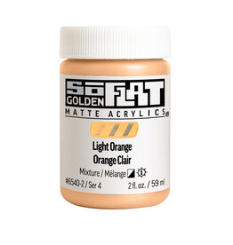 Golden Golden SoFlat Acrylic Paint, Light Orange 2oz