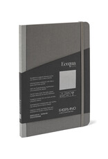 Ecoqua Plus Fabric Bound Notebook, Grey, A5, Blank