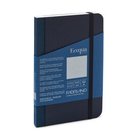 Ecoqua Plus Fabric Bound Notebook, Navy, 3.5” x 5.5”, Blank