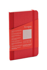 CLEARANCE Ecoqua Plus Fabric Bound Notebook, Red, 3.5” x 5.5”, Blank
