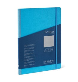 Ecoqua Plus Fabric Bound Notebook, Turquoise, A4, Blank