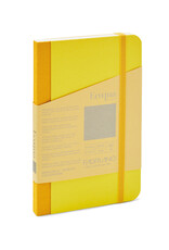 Ecoqua Plus Fabric Bound Notebook, Yellow, 3.5” x 5.5”, Blank
